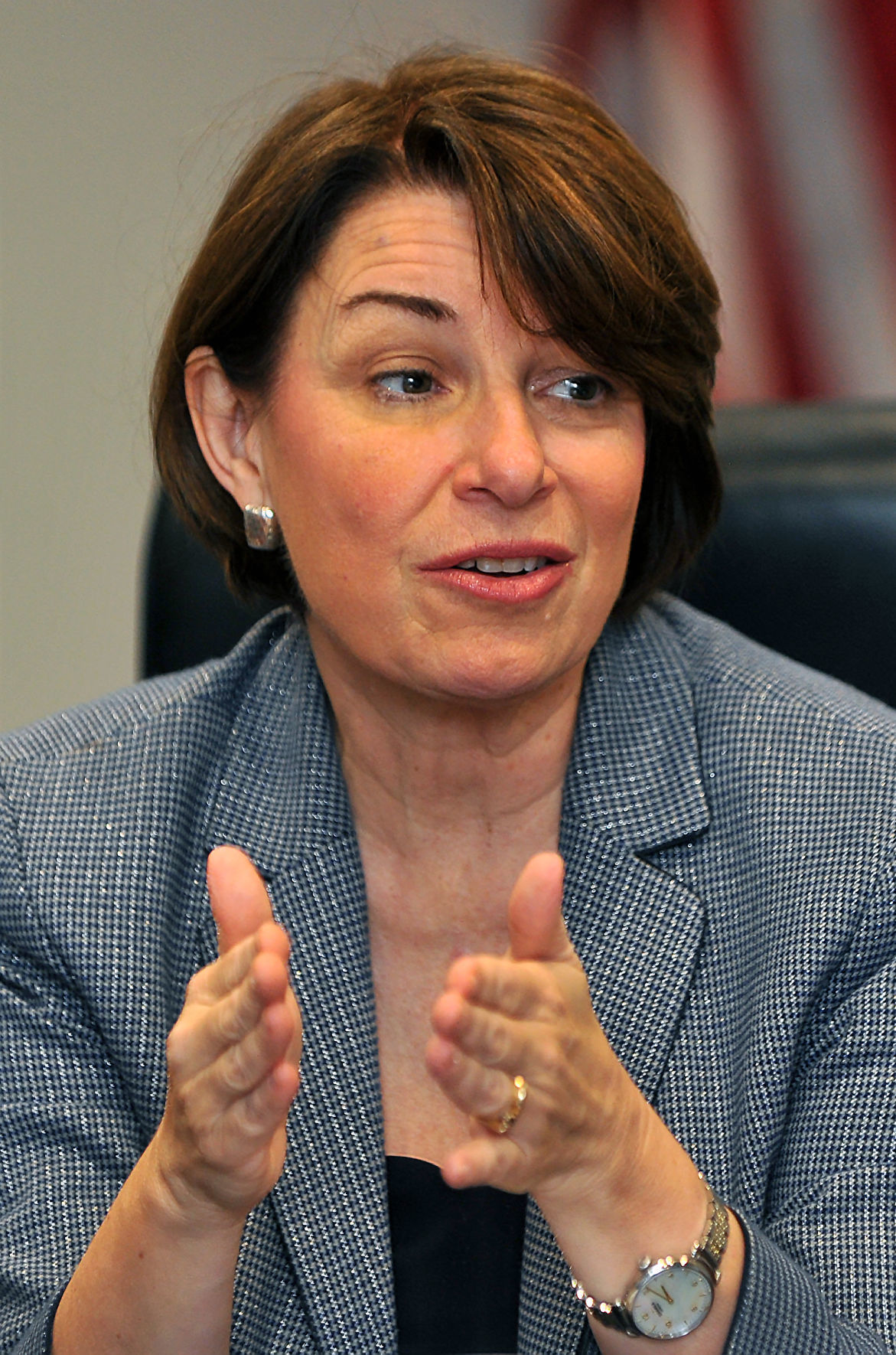 Democratic Presidential candidate Amy Klobuchar